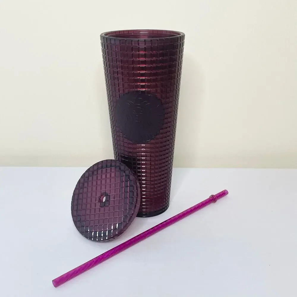 Starbucks Berry Plum Disco Grid Tumbler 24oz Venti